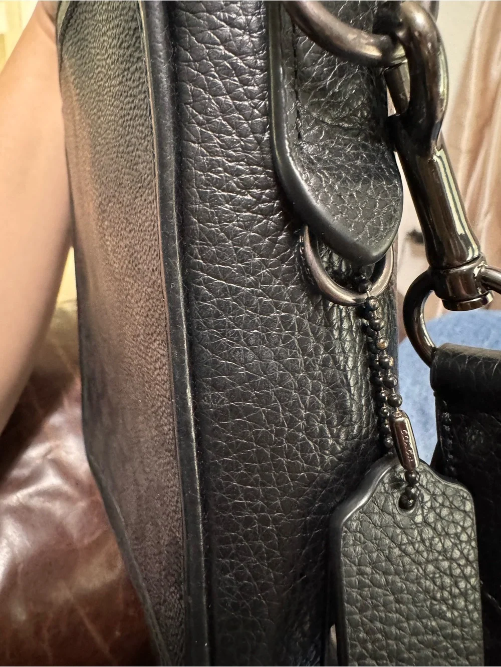 Coach Sullivan Black Signature Canvas Crossbody Bag